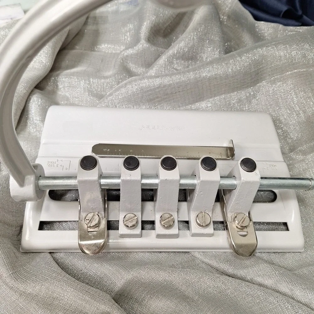 MASTER 5 HOLE Punch Heads Heavy Steel up to 40‎ Sheet Five 11/32